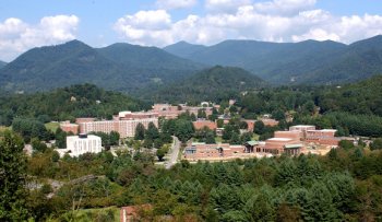 WCU from hills